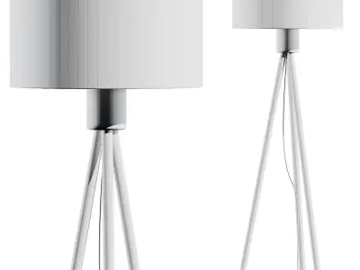 Zuiver Bamboo Fan Floor Lamp 3D model