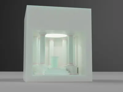 3D Modular Wall Night Light Cube Lamp Design STL STEP OBJ 3D print model
