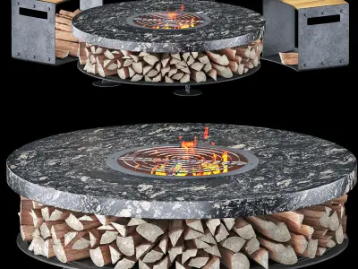 Fire pit 7 3D model