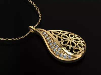 Pendant P093 3D Print Model 3D print model
