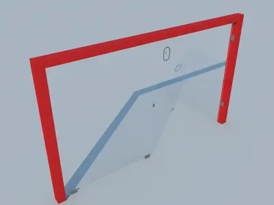 Glass door MAX 2011 Free 3D model