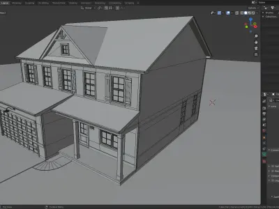 Cape Cod House 38 3D model