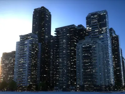 City Block Type B32 3D model