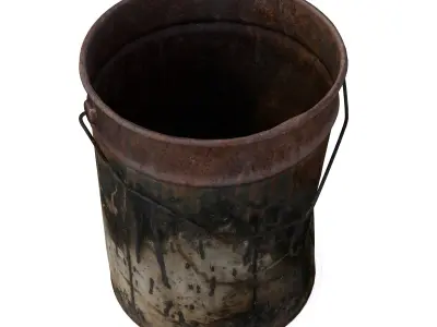 Old paint barrel 3D model