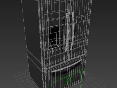 Refrigerator French Door 3D model