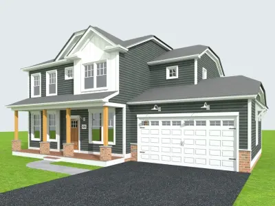 Cape Cod House 35 3D model