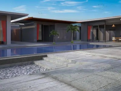 3d villa house model architecture 3D model