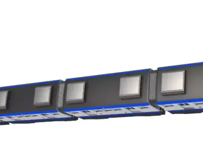 Chongqing Monorail Train 3D model