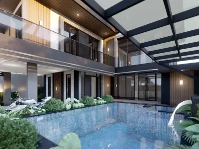 Meraki Villa1 Low-poly 3D model