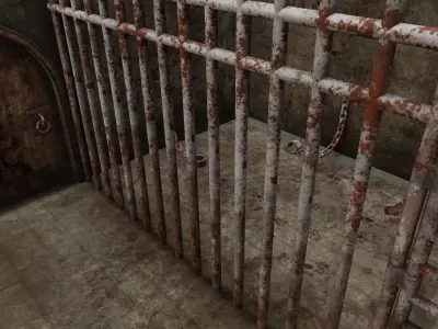 Prison 3D Model Low-poly 3D model