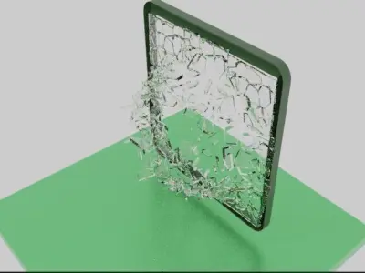Shattered glass  3D model