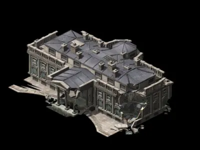 Different dimension - architecture - ruins 05 3D model