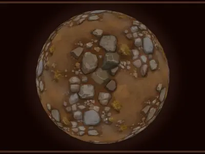 Ground - Earth and Rocks - 20 TEXTURES - Hand-painted -PACK 3--- Texture