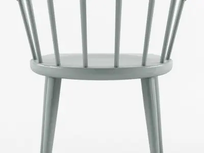 Billiani W collection wooden bench in light 3D model