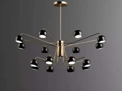 Ceiling light 3D model 33