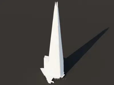 The Shard London Low-poly 3D model