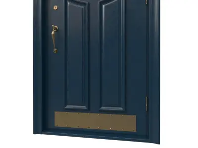 Entrance classic door 44 3D model