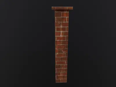 PBR Modular Fence 3D Model Low-poly 3D model