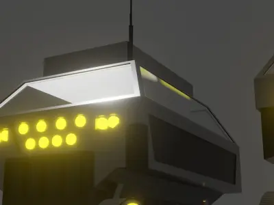 Missile-Shooting War Rig 3D model