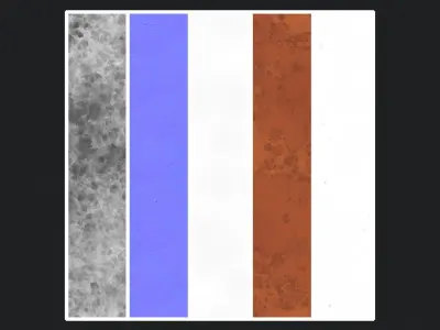 Stylized Concrete Material 01 - Substance 3D Designer Texture