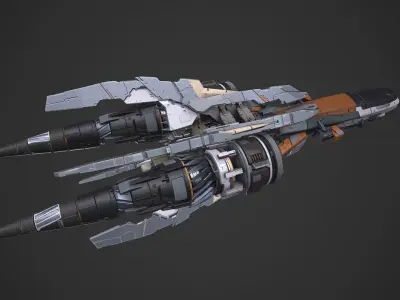 scifi-model534 spaceship 3D model