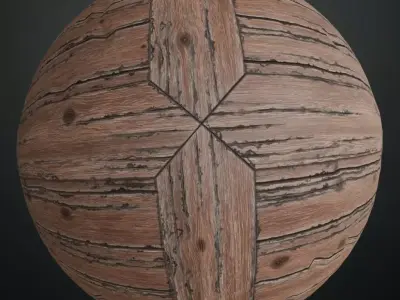 Weathered Old Barn Wood Planks PBR Seamless Texture