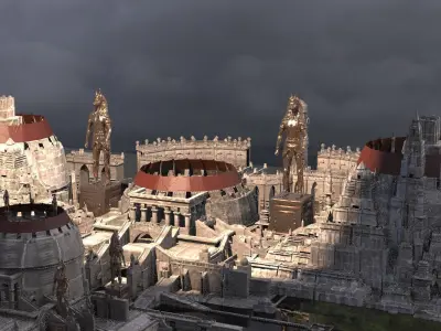  Egyptian city 3D 3D model