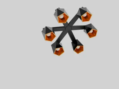 Guest Lamp 2 - 3D Model Set Low-poly 3D model