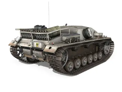 StuG III - Ausf D - StuG Abt 197 3D model