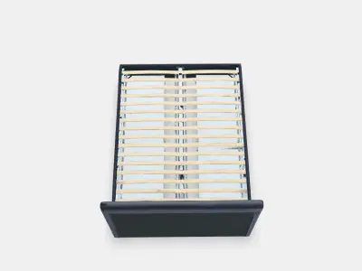 IDANAS Upholstered bed with storage Low-poly 3D model