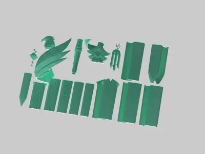 Genshin Impact - Favonius Sword - 3d file st 3D print model