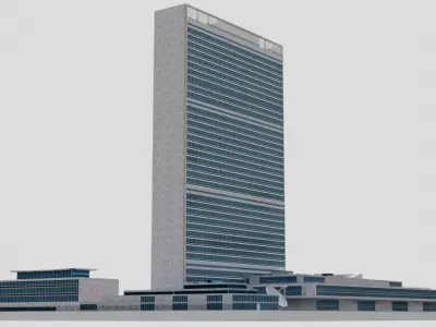 Headquarters Of The United Nations Building 3D model
