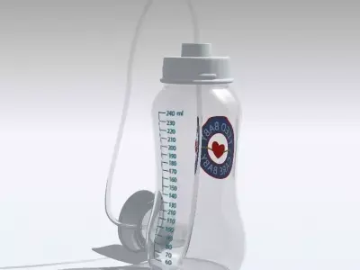 Baby Bottle Hand-Free 3D model