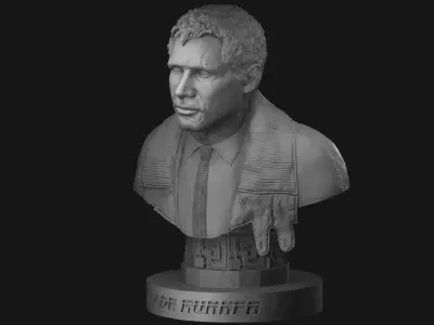 Rick Deckard Blade Runner Bust 3D print model