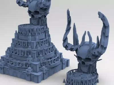 Necromancer Scull arena 6  3D model