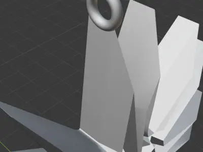 Sun Star Pendant Necklace 2 3D print model