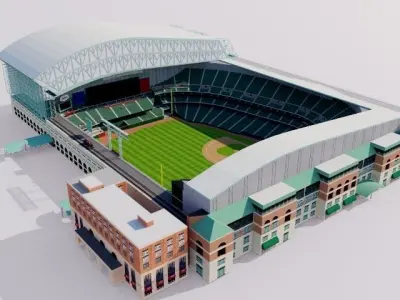 Minute Maid Park - Houston Astros stadium 3D model