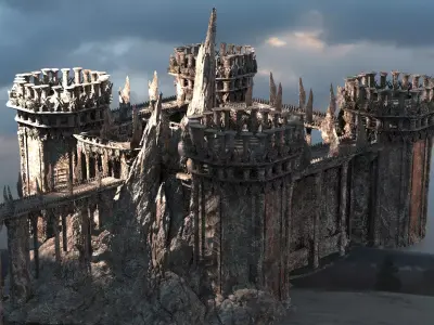 Desert Fort Otteman empire 2 3D model