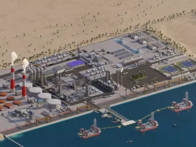 Petrochemical-Complex and Oil Gas Rig-Refinery power plant 3D model