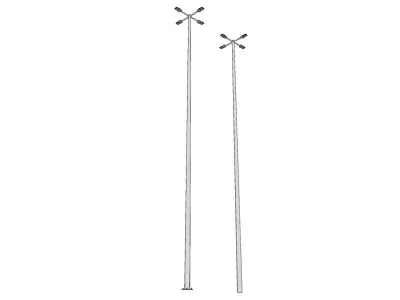 Light Pole - Lamp Post 12 3D model