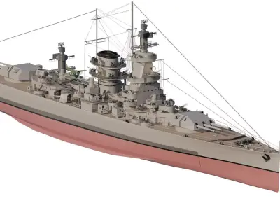 WW2 GERMAN NAVY CRUISER 3D model