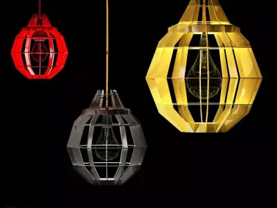 Cage Pendant Lamps by Dare Studio 3D model