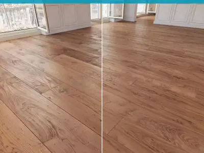 Wooden floor 23 WITHOUT PLUGINS 3D model