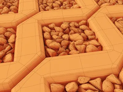 Ecoparkin rock pebble 3D model