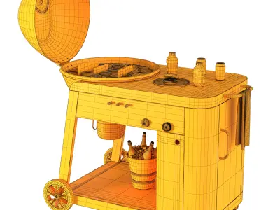 Members Mark Charcoal Grill BBQ Set  3D model