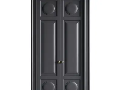 Modern entrance door 22 3D model