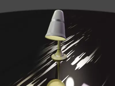 Desk table lamp 3D model PBR Free low-poly 3D model