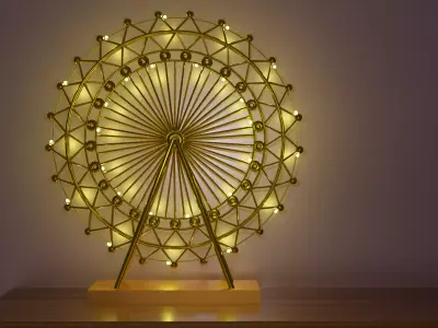 nightlamp skywheel  Low-poly 3D model