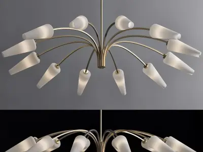 Sputnik Chandelier Suspension 3D model