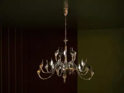 Chandelier Lightstar Cigno Collo 3D model